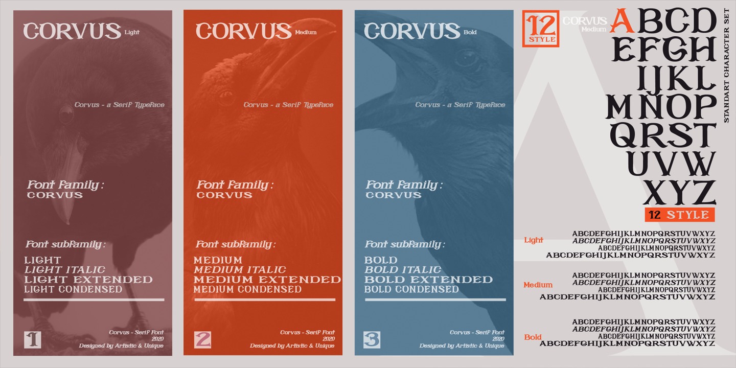 Example font Corvus #13
